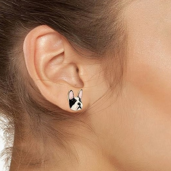 BETSEY JOHNSON Bulldog stud earrings - Picture 5 of 5